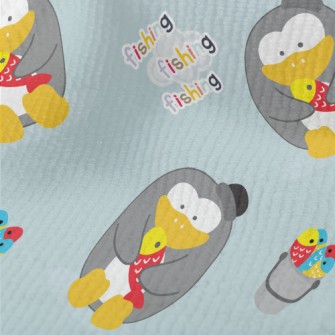 Cute Penguin Fishing Terry