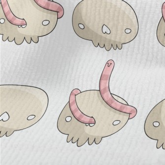 Cartoon Earthworm With Bones Terry