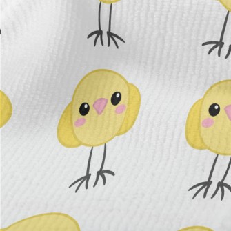 Round Little Yellow Chicken Terry