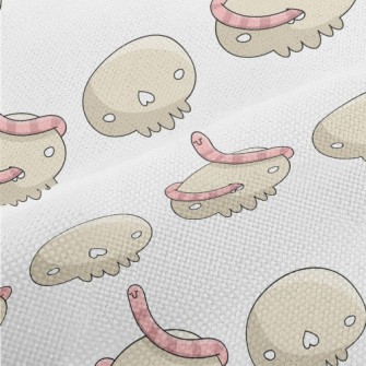 Cartoon Earthworm With Bones Performance Linen