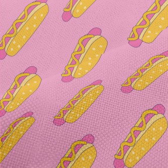 Colorful American Hot Dog Burg Performance Linen