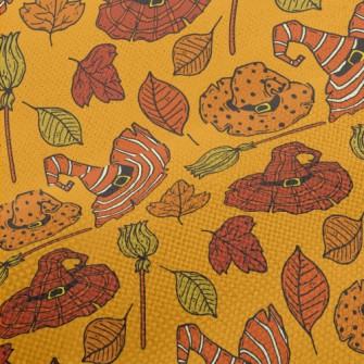 Hand Drawn Patterned Wizard Ha Performance Linen