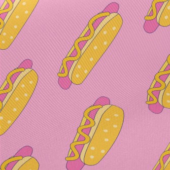 Colorful American Hot Dog Burg Twill