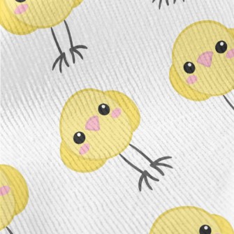 Round Little Yellow Chicken Standard Corduroy