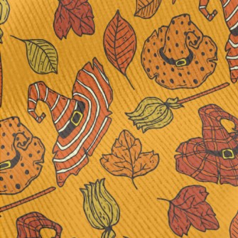 Hand Drawn Patterned Wizard Ha Standard Corduroy