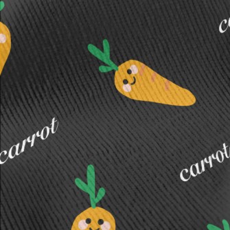 Hand Drawn Cartoon Carrot Standard Corduroy