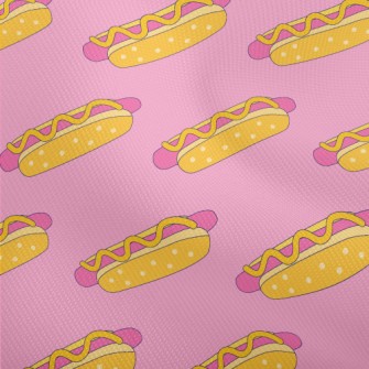 Colorful American Hot Dog Burg Dobby