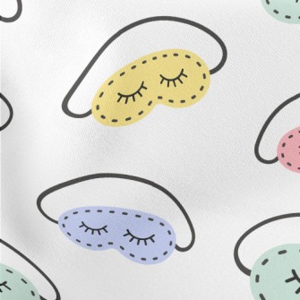 Hand-painted Colorful Eye Mask Stretch Ponte