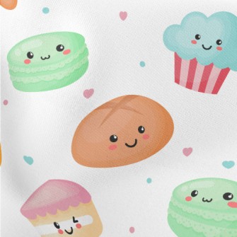 Happy Cute Dessert Stretch Ponte