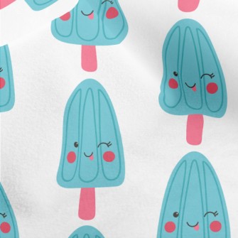 Playful Blue Popsicle Micro Fleece