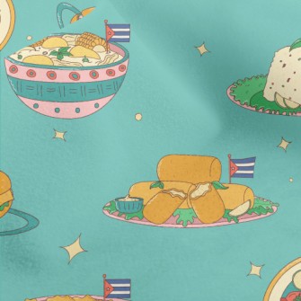 Traditional Cuban Cuisine Micro Fleece