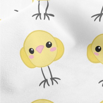 Round Little Yellow Chicken Micro Fleece