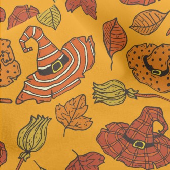 Hand Drawn Patterned Wizard Ha Micro Fleece