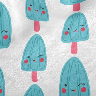 Playful Blue Popsicle Minky