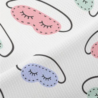 Hand-painted Colorful Eye Mask Piqué