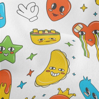 Naughty Cartoon Style Lightweight Performance Linen