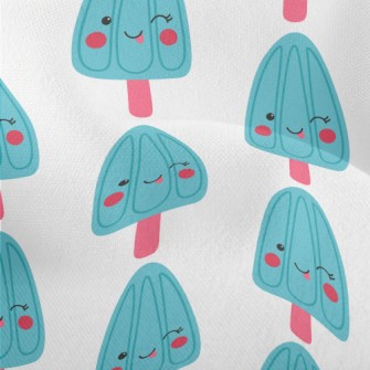 Playful Blue Popsicle Lightweight Performance Linen