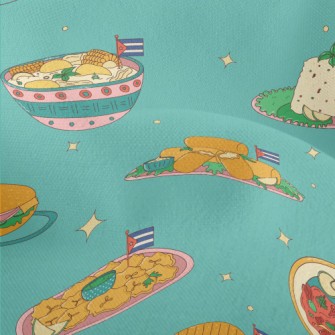 Traditional Cuban Cuisine Lightweight Performance Linen