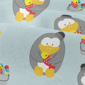 Cute Penguin Fishing Modern Jersey
