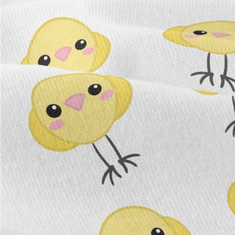 Round Little Yellow Chicken Modern Jersey