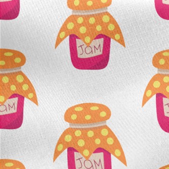 Lovely Handmade Jam Jersey Backed Fleece