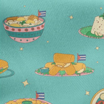 Traditional Cuban Cuisine Jersey Backed Fleece