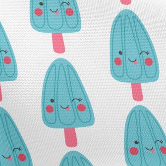Playful Blue Popsicle Pongee
