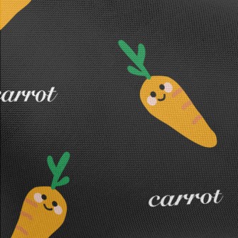 Hand Drawn Cartoon Carrot Pongee