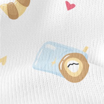 Cartoon Camera With Dessert Stretch Jersey