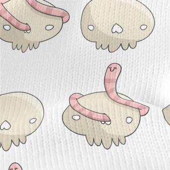 Cartoon Earthworm With Bones Stretch Jersey