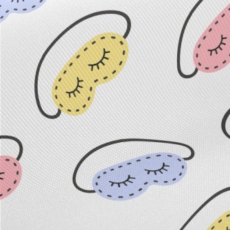 Hand-painted Colorful Eye Mask Midweight Cotton Poplin