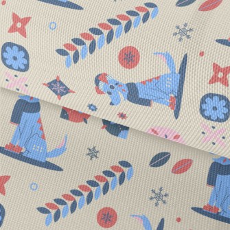 Happy Winter Puppy Waterproof Oxford