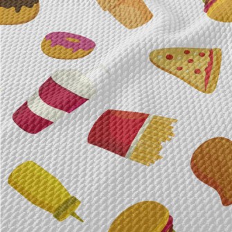 Classic American Fast Food Birdseye Piqué
