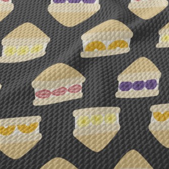 Cute Fruit Sandwich Birdseye Piqué