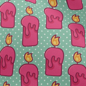 Cartoon Pink Candle Chiffon