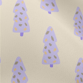 Hand Drawn Purple Christmas Tr Chiffon