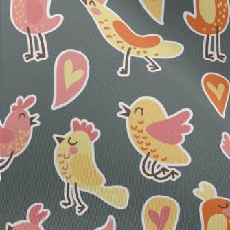 Cute Confession Bird Chiffon