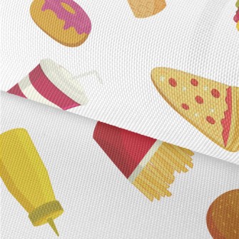 Classic American Fast Food Waterproof Oxford