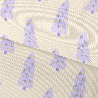 Hand Drawn Purple Christmas Tr Waterproof Oxford