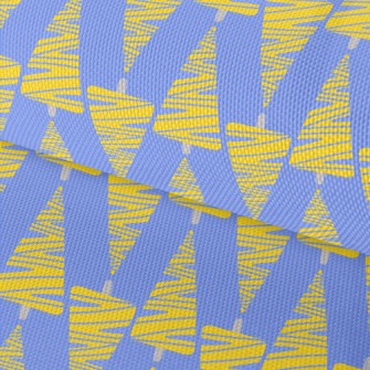 Abstract Yellow Christmas Tree Waterproof Oxford