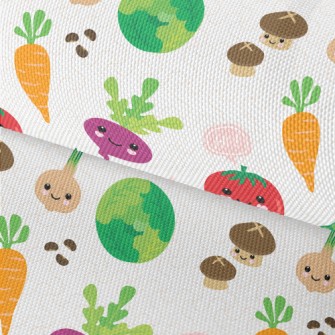 Smiling Healthy Vegetables Waterproof Oxford