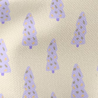 Hand Drawn Purple Christmas Tr Waterproof Canvas