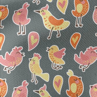 Cute Confession Bird Waterproof Canvas