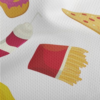 Classic American Fast Food Athletic Mesh Flat Back