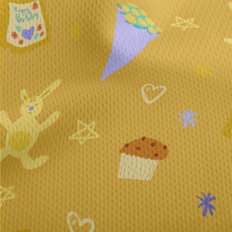 Birthday Gifts And Cakes Athletic Mesh Flat Back