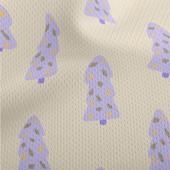 Hand Drawn Purple Christmas Tr Athletic Mesh Flat Back