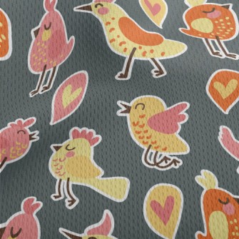 Cute Confession Bird Athletic Mesh Flat Back