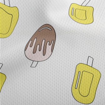 Fruit Cartoon Popsicle Athletic Mesh Flat Back