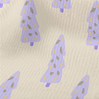 Hand Drawn Purple Christmas Tr Terry