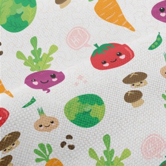 Smiling Healthy Vegetables Performance Linen